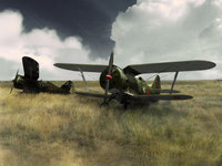 Одномоторные самолёты Второй мировой на поле