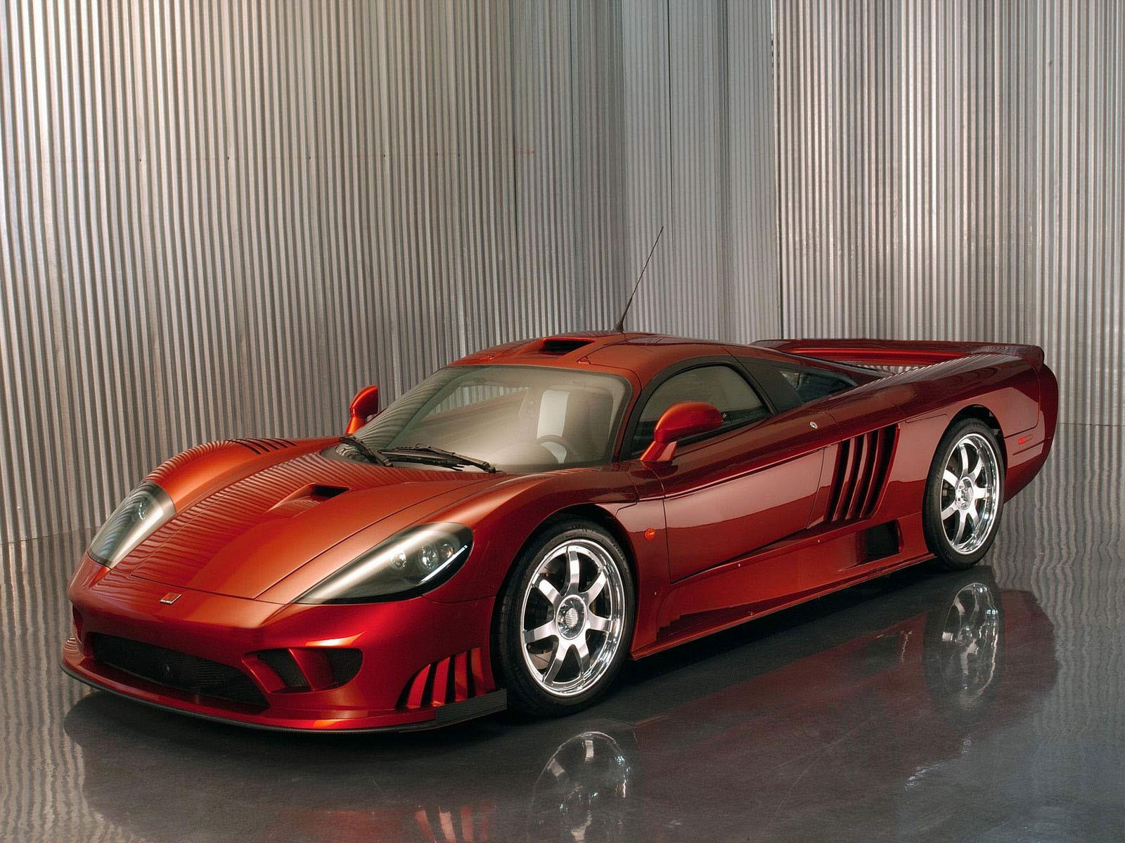 Saleen s7 Twin Turbo красный