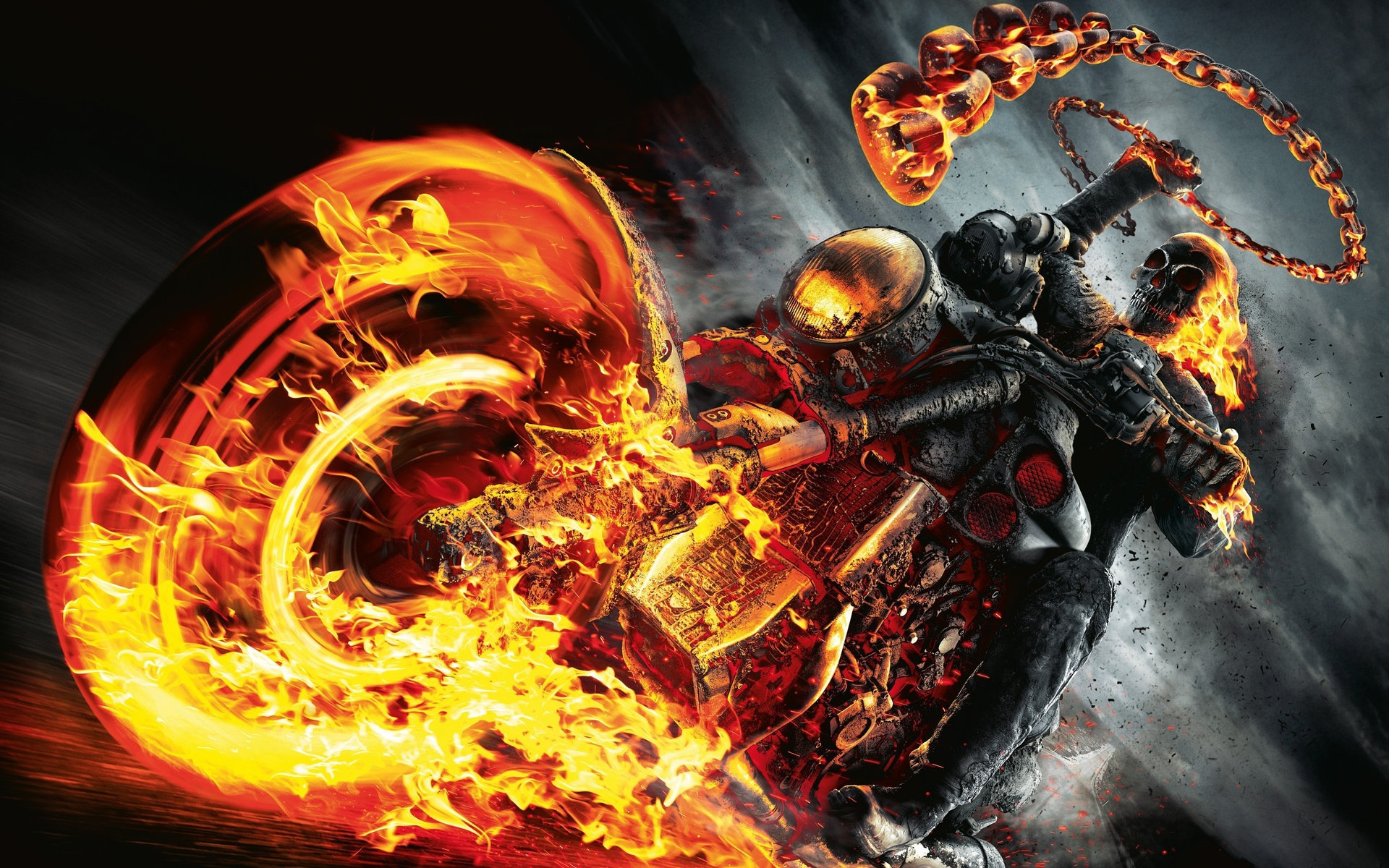 Призрачный гонщик (2007) — Ghost Rider, качественные обои из фильмов для  рабочего стола 1024x768