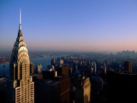 Верхушки небоскребов Нью-Йорка